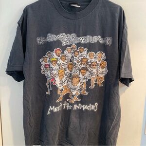 2000 Summer Sanitarium Meet The Inmates Shirt Size Lg-XL Metallica Korn SOAD
